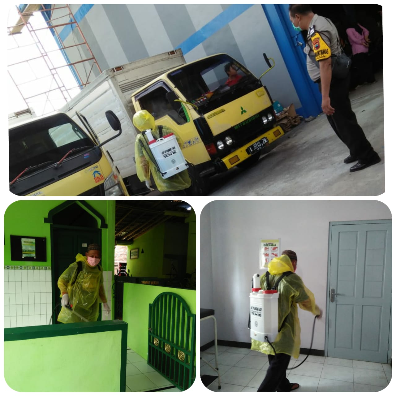pembagian desinfektan desa beji banyumas